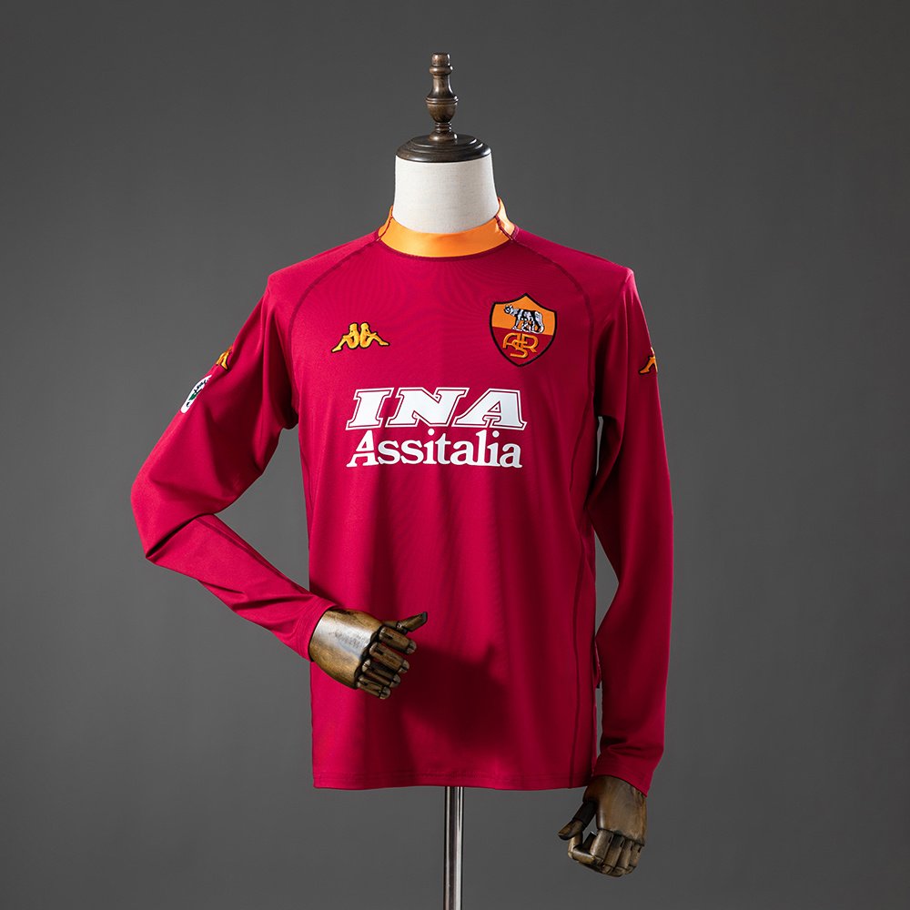 AS Roma 2000/01 Local (Manga Larga)